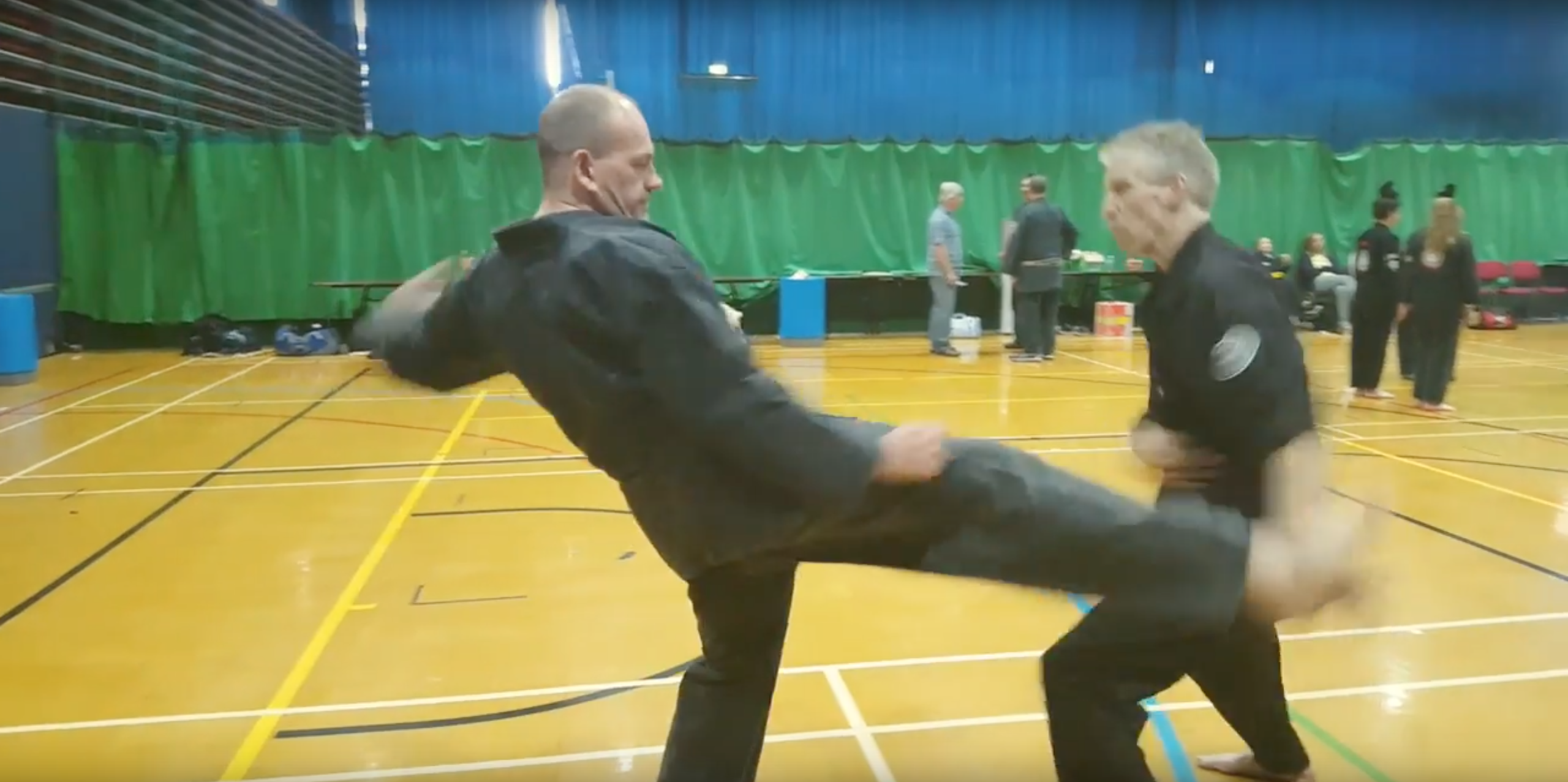 PC_Kenpo Karate Example techniques: Defense against a kick Part #1