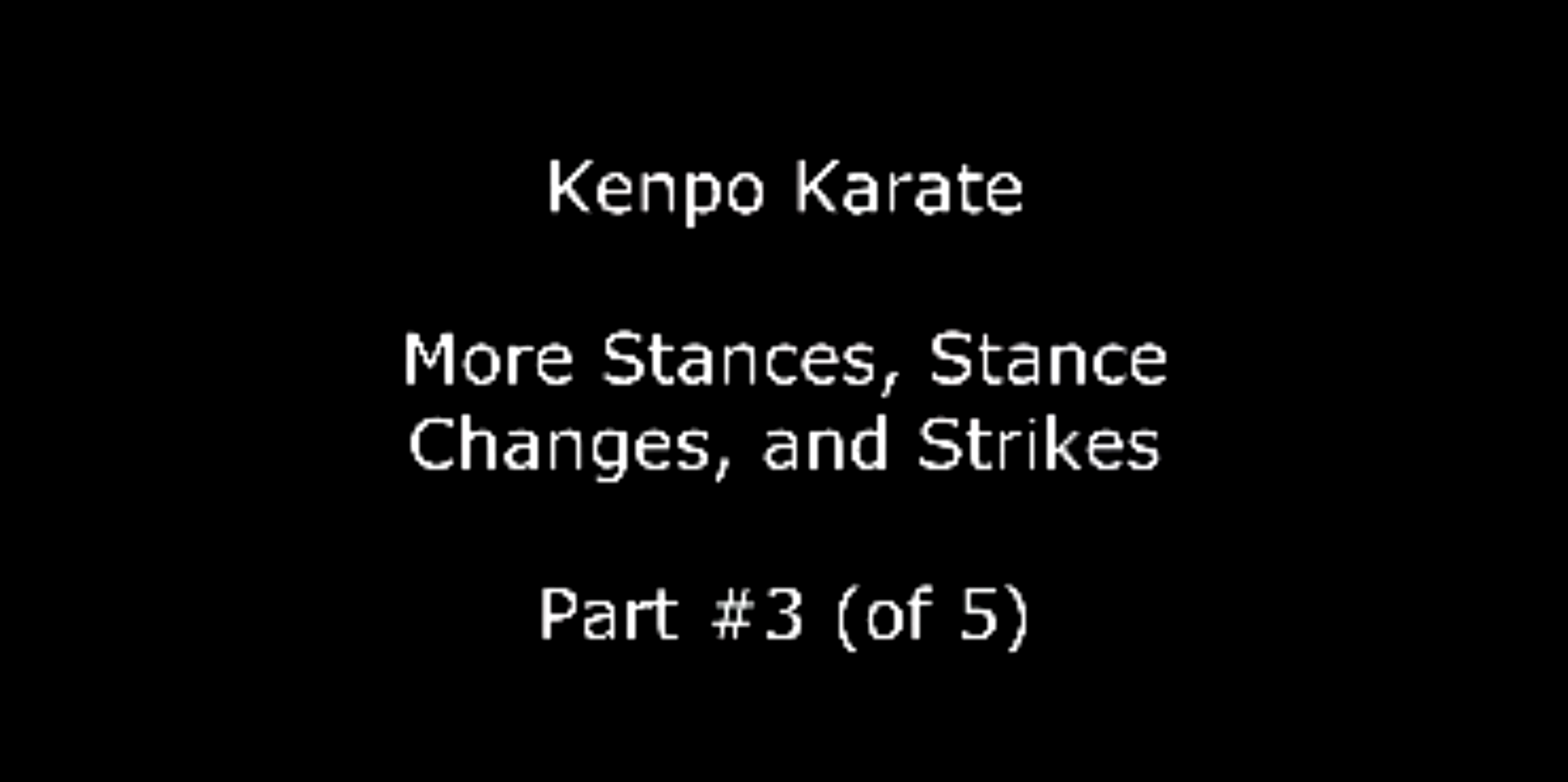 PC_More Stances, Stance Changes and Strikes Part #3